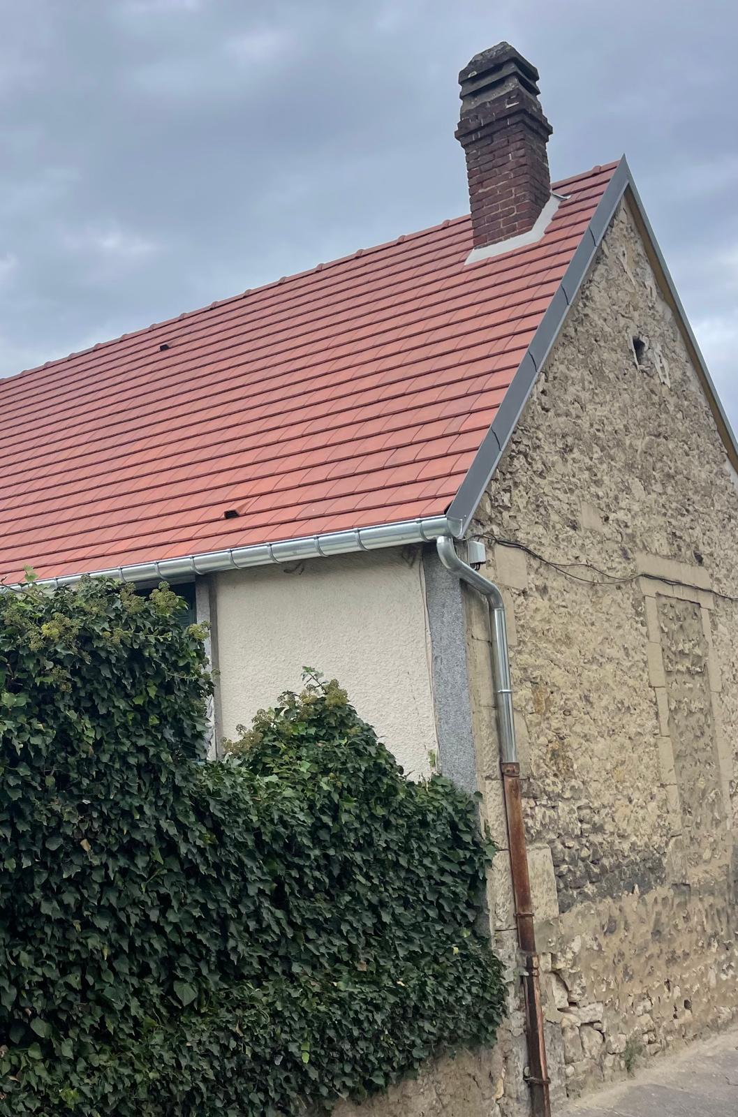 Réfection toiture ardoise échafaudage