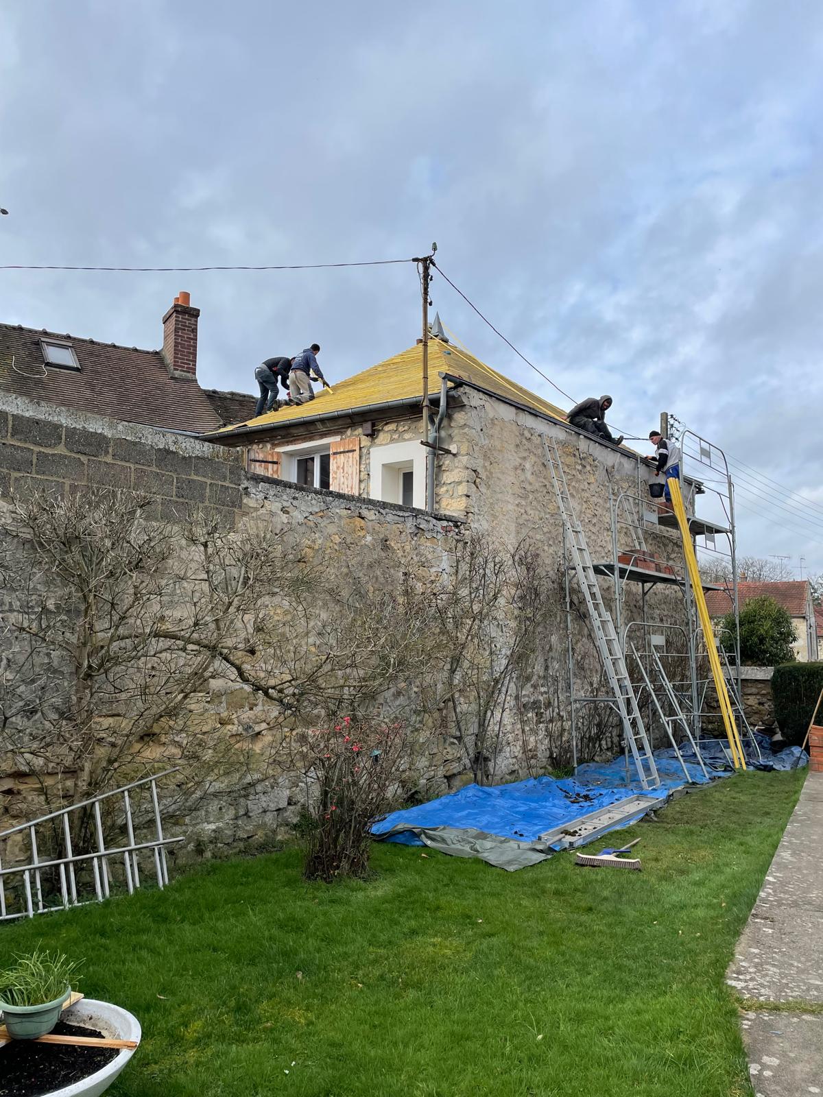 Chantier couverture maison Oise